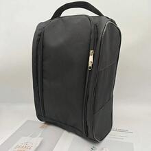 Bolsa de zapatos de portátil, bolsas porta zapatos de tela Oxford, bolso de ligero transpirable, bolsa de zapatos de tenis de fútbol a prueba de polvo - Negro puro - Ver 13