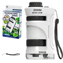 显微镜 便携式手持放大镜 小学生益智科学实验 益智玩具 儿童显微镜