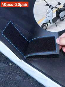 10片/20片/40片强力粘性魔术贴汽车脚垫固定器沙发床单隐形贴片避光垫双面胶贴片 - 黑色 - 查看 17