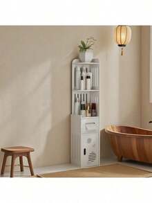Senmeo 1 PC Large-Capacity Bathroom Storage Box, Toilet Paper Storage Box, Waterproof & Dustproof Commercial Bathroom Storage Box, Easy To Install, Suitable For Kitchen/Bedroom/Living Room/Dining Room And Commercial Places - White - View 3