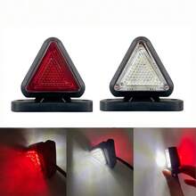 2Pcs Truck And Trailer LED Triangle Side Lights (Red, White, Yellow) Auxiliary Lights With Warning Function, Easy Installation, Suitable For Trucks, Trailers, And Engineering Vehicles