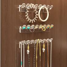 3 Packs Necklace Holder, Necklace Organizer Wall Mounted With 8 Hooks, For Hanging Jewelry, Bangles, Bracelets And Rings
