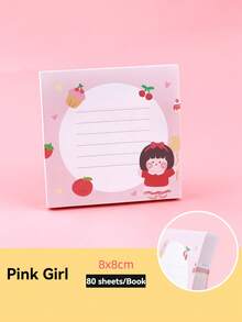 1 件卡通奶牛图案便利贴，可爱多用途易贴可写便利贴，适用于学校学生、办公室、学校用品、返校 - 彩色 - 查看 11