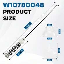 Kit de varilla de suspensión de lavadora W10780048 AP5971398, WTW4800xq2, WTW4800XQ4, compatible con Whirlpool Ken-more y - Blanco - Ver 7