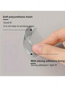 Window Screen Repair Tape, 2 In X 78.74 In  Gray Screen Patch Repair Kit, 3-Layer Strong Adhesive Invisible Screen Tape Mesh Repair For Windows, Doors Garage Mosquito Net Magnetic Screen - Black - View 7