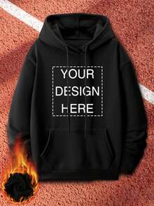 Your Design Features A Letter Pattern Print, Making It A Stylish And Casual Men'S Hoodie Jacket.