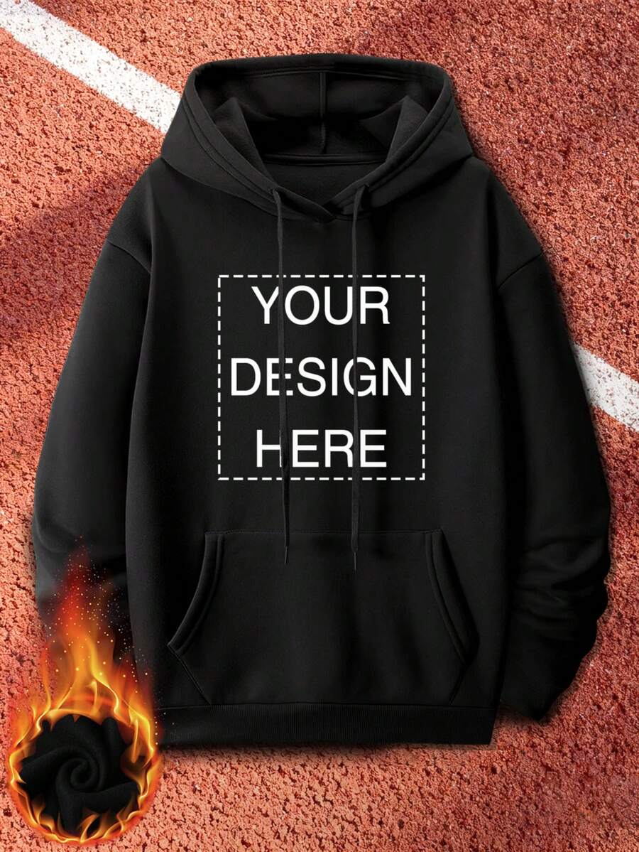 Your Design Features A Letter Pattern Print, Making It A Stylish And Casual Men'S Hoodie Jacket.