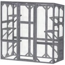 Catio Outdoor Cat Enclosure For 1-3 Cats, 59" X 28" X 60", Gray - 預設 - 查看 3