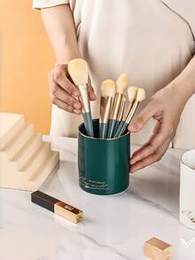 Large Capacity Desk Organizer Pen Holder, Makeup Brush & Remote Control Storage Container,Back To School - Multicolor - View 3