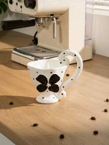 1 Stück kreative handgemachte 3D Blumen Keramik Kaffeetasse mit Henkel, geeignet für Büro, Zuhause und Restaurant - Verschiedenfarbig - Übersicht 4
