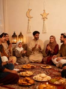 1/2 đồ trang trí treo bằng gỗ hình mặt trăng và ngôi sao cho bữa tiệc Ramadan, đồ trang trí nhà cửa Eid Mubarak, tua rua hạt macrame cho lễ kỷ niệm Eid Al-Fitr Eid Al-Adha - Nhiều màu - Xem 9