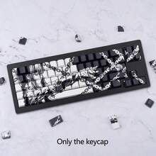 Teclas PBT, Teclas con perfil CHERRY, Juego de teclas, Transferencia que se ajusta a interruptores MX y espacio de 6.25U, Teclas para teclado, No se incluye el teclado, solo el juego de teclas. - CEREZA - Ver 11