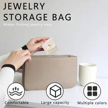 Foldable Travel Jewelry Pouch With Buckle, Multi-Functional Jewelry Roll Bag For Earrings, Rings, Necklaces - Multicolor - View 6