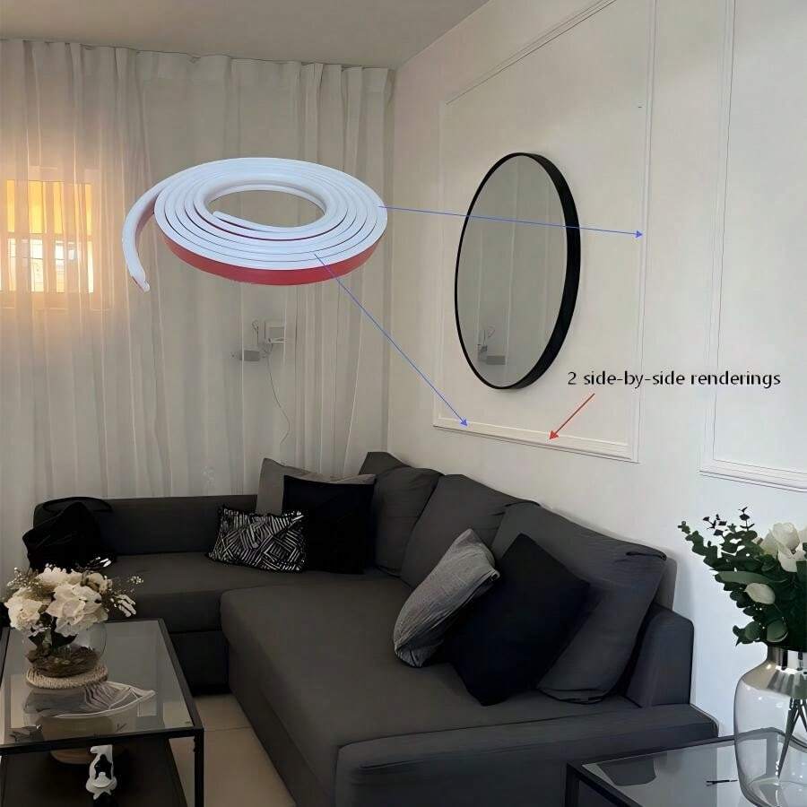 1卷欧式自粘装饰条 - 柔韧性好,适用于墙面、地面、橱柜,长度可选1米/2米/3米/5米,家居装饰点缀 - 彩色 - 查看 1