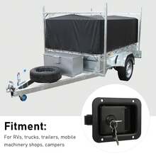 120 X 92 Mm Mortise Cam Lock With 2 Keys, For Toolbox And Electrical Panel In Caravan Or Motorhome, Cabinet Lock 858-2