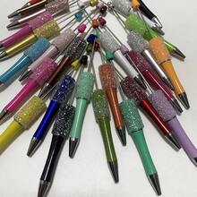 10pcs/Set Or 20pcs/Set Handmade Starry Sky Beaded Ballpoint Pens, Random Colors - Multicolor - View 4