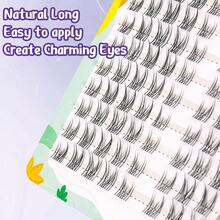 100 chiếc lông mi giả tự làm mềm mại tự nhiên, cong chữ C, mi riêng lẻ dùng để trang điểm hàng ngày, nối mi tự làm tại nhà - C - Xem 8