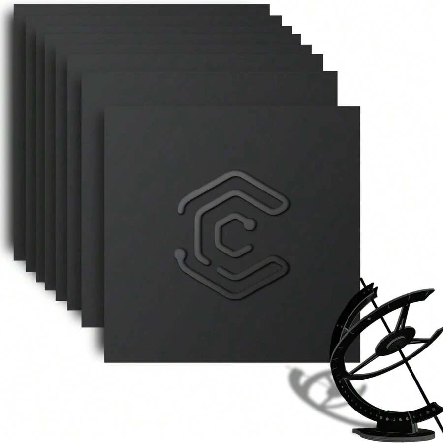 Black Plywood (8pc): Perfect For Laser Cut Models & Creative DIY!