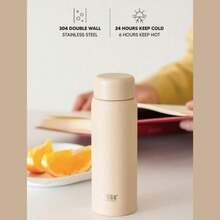 TYESO 1 Piece Mini Pocket Thermal Mug, Stainless Steel, Portable Travel Mug, Back To School, 200ml/7oz Stainless Steel Tea Cup, New Stylish Water Bottle, Mini Portable Car Cup - Roxo - 查看 5
