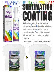 Sublimation Coating Spray, Durable, Scratch-Resistant, Suitable For Heat Transfer Printing On Clothing, Multi-Purpose With Strong Adhesion. DIY Your Own Design, Resistant To Wear, Scratches, Friction And Ink Stains.