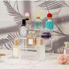 1pc Transparent Acrylic Cake/Cupcake Tiered Display Stand, Collectible Figurine Organizer, Cosmetic Shelf - Clear - View 6