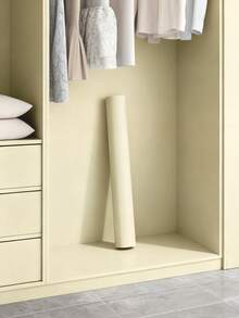 1roll White Textured Wallpaper Stick And Peel Modern Self Adhesive Contact Paper For Walls Ceiling Cabinet Bedroom Bathroom Waterproof Prepasted Texture Wall Paper Cream Accent Vinyl - Multicolor - View 11