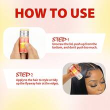 Goiple 2pcs Women's Hair Wax Stick - 75g Smooth Hair Wax Stick, Non-Greasy And Non-Sticky, Creates Soft Styles, Slick Back, Smoothens Frizzy Hair, Effective Flyaway Control, Strong Hold, Suitable For Straight, Wavy, Curly, Voluminous Hair, Sweet Peach Scent - Multicolor - View 10