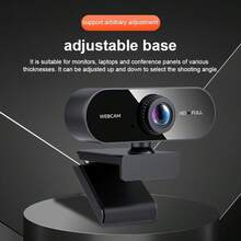 HD Auto-Zoom USB Interface Plug-And-Play 360° Rotating Computer Laptop, PC Network Camera With Macro Lens, 1080P Video Capture Resolution, Auto Focus, No Battery Required, For Video Conferencing And Online Classes, Online Class Camera | Modern Camera Design | USB Connectivity, Webcam, Webcam For Pc, Camera For Streamer, Webcam For Smart Tv, Webcam For Laptop, Web Camera, Pc Accessory, Streaming Equipment, Usb Camera - màu đen - Xem 6