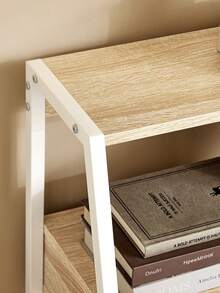 SoBuy FWT63-N Mesa de Escritorio Mesa de Ordenador con 2 cajones y 1 Estante L81 cm x P50cm x H100cm ES Mesa Escritorio Silla de Oficina Muebles de Oficina en Casa, Mobiliario de estudio Caqui estilo nórdico, estilo sencillo Metal 76x50x75 cm - Marrón - Ver 7