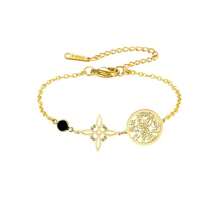 TEAMER 1 件不锈钢神秘女巫结空心星手链，男女通用简约优雅珠宝礼物，适合送给家人和朋友 - 時尚系列 - 查看 25