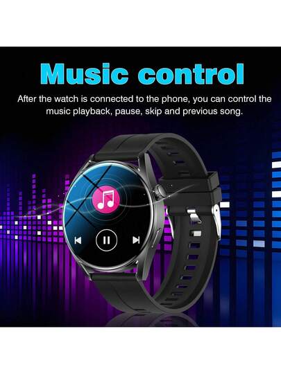 New 1.5" HD Touch Slimme Horloge Dual Straps, LED Torch, Wireless Calling, Weather Fitness Tracking, IOS roid Compatible view 3