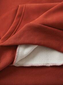 Haut en coton pour homme, sweat-shirt à épaules tombantes pour homme, sweat-shirt à capuche épais et chaud, ample, idéal pour l'automne et l'hiver, adapté aux températures froides, ensemble multicouche. - Noir + Rouge + Bleu - Voir 5