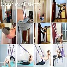 Waist Back Leg Stretch Strap/Yoga Fitness Band, Leg Stretching Assist Trainer, Yoga Stretcher, Back Bend Split Inversion Strap For Fitness, Dance, Ballet, Gymnastics - Multicolor - View 4