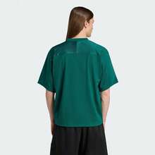 Adidas Originals Men's OG JERSEY Short Sleeve T-Shirt, Knitted Collarless Short TKD6251 - Green - View 2