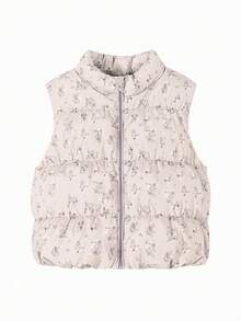 mini bala 女童羽绒背心 防水加厚保暖 三重防护设计 2025冬季款 - 紫紅色調 - 查看 4