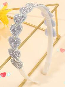 1 chiếc băng đô mặt dây chuyền hình trái tim dễ thương, phù hợp cho bé gái (Hồng/Đỏ/Trắng), băng đô đính đá hình ngôi sao màu vàng/bạc, trang trí đá tinh tế, phụ kiện tóc lấp lánh đáng yêu, phù hợp để đeo hàng ngày, dự tiệc sinh nhật và các bữa tiệc, trang trí tóc thời trang và đa năng. - Nhiều màu - Xem 3