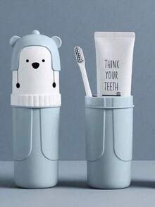1个牙刷杯和漱口杯，防碎水杯，多功能便携式牙刷架，防摔设计，小巧便携，适合旅行和居家浴室收纳，可放置于台面、墙架或水槽旁，节省空间，方便收纳和旅行，防漏杯口，易于清洁，小巧便携，适合宿舍、大学、儿童浴室、客用浴室、家庭浴室，也是秋季、万圣节、感恩节、圣诞节、返校季等节日送礼佳品，日常家居装饰的理想之选。 - 彩色 - 查看 3