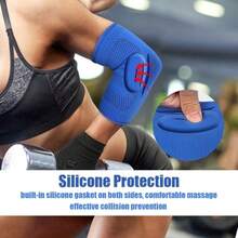 1 Elbow Guard With Built-In Elbow Pads And Compression Sleeves, Suitable For Basketball, Fitness, Golf And Other Sports. Unisex Elbow Guard Sleeves. Gifts From Family Members Or Friends - Multicolor - View 8