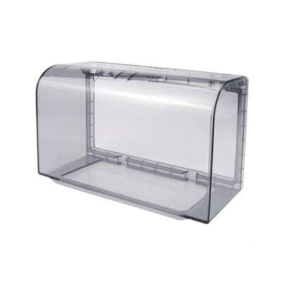 1個 デュアルポジション スイッチソケット保護カバー、防水スイッチカバー、キッチン、バスルーム、リビングルームに適しています、内蔵接着剤付き、様々な壁に適しています