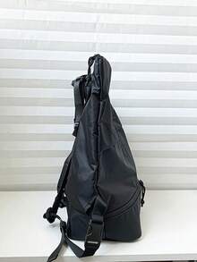 حقيبة كبيرة السعة متعددة الاستخدامات، حقيبة ظهر نايلون بلون واحد