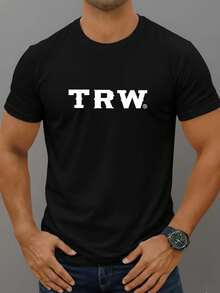 Kit 3 Camisetas Masculina 100% Algodão Estampada Básica Casual   Outono  Primavera  Verão  Inverno    Solto    Natal  Ano Novo    Camiseta Masculina - BEGE/BRANCO/PRETO - Visão 4