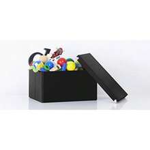 Samsill PNS-02-LS-RD Caja de Almacenamiento y Archivo, 9.75 x 9.75 x 5.75, color(Mega Negro) - Multicolor - Ver 7