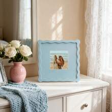 1pc Rainbow Series Colored Cardstock Wave Photo Frame, Decorate Living Room, Can Be Used As A Birthday Gift, Wedding Gift, Rama Table Decor, Housewarming Gift, Dorm Essentials, B&B Decor (No Photo Paper) - Multicolor - View 9