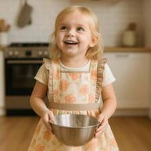 Aprons - 2 to 5 Years Old + Rosa/Gris - View 6