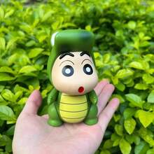 蜡笔小新可爱鳄鱼小新玩具人偶，适合男孩女孩，可作家居装饰、桌面摆件或礼物（略有瑕疵） - 彩色 - 查看 7