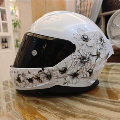 1 Pack (Including 20 Sticker Patterns) Of Motorcycle Helmet Decoration Stickers - Made Of PET Material, Suitable For Motorcycles, Helmets, And Mountain Bikes, It Is An Ideal Choice For DIY Enthusiasts And Cycling Enthusiasts.