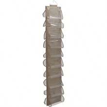 Closet Storage Hanging Shoe Organizer Latte - Latte - View 1