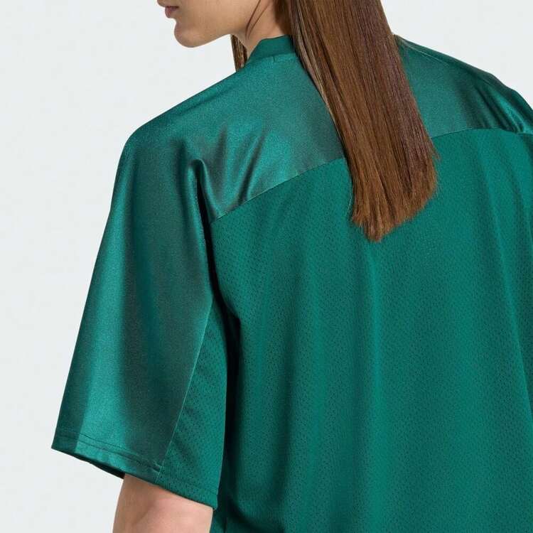 Adidas Originals Men's OG JERSEY Short Sleeve T-Shirt, Knitted Collarless Short TKD6251 - Green - View 4