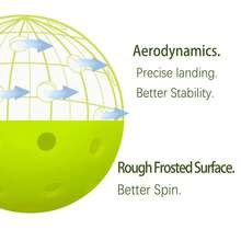 3pcs/Set Pickleball 74MM 40 Holes Super Hard Twisted Durable Outdoor Pickleba Pickleballs