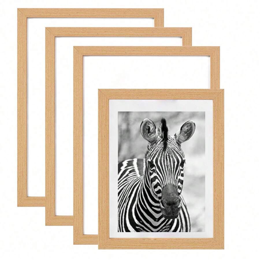 1/3件装相框，可用于墙面和桌面展示，适用于桌面艺术装饰、生日派对装饰、家居客厅办公室装饰、母亲节新年复活节礼物，黑色，长方形，不含照片，毕业礼物 - 棕色 - 查看 1